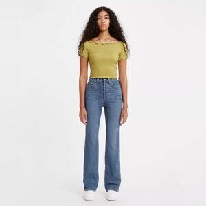 Levi’s Ribcage Bootcut Jeans in Summer Slide 26 High Rise